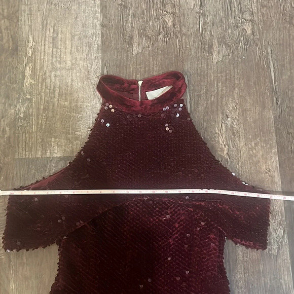NWT Lavish Alice Purple Velvet Sequin Dress - Picture 10 of 16